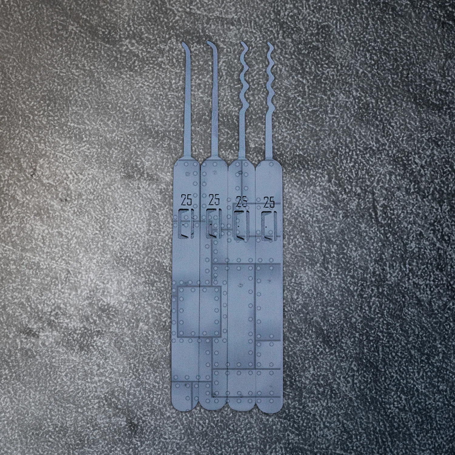 Engraved Genesis Pick Set: Riveted